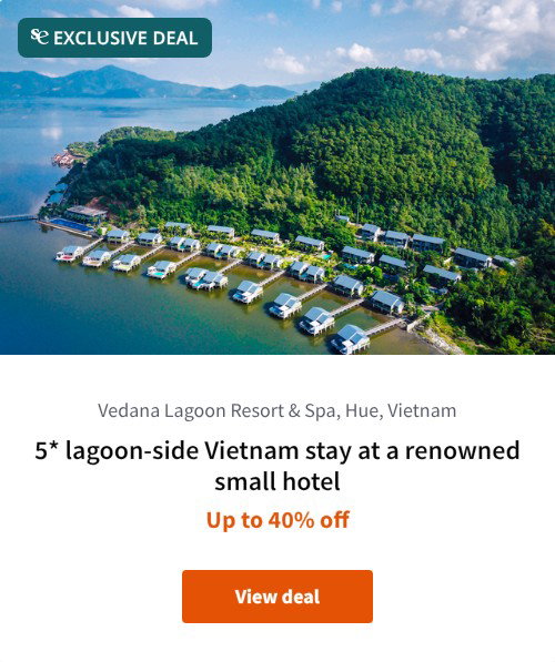 5* lagoon-side Vietnam stay at a renowned small hotel