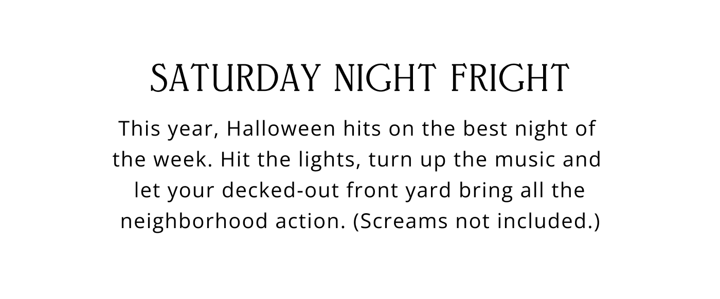 Saturday Night Fright