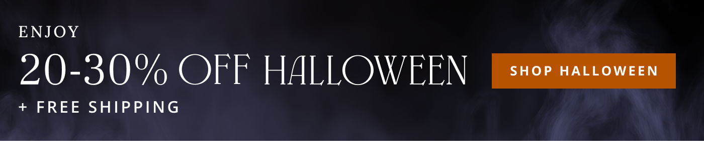 Enjoy 20-30% Off Halloween + Free Shipping Shop Halloween