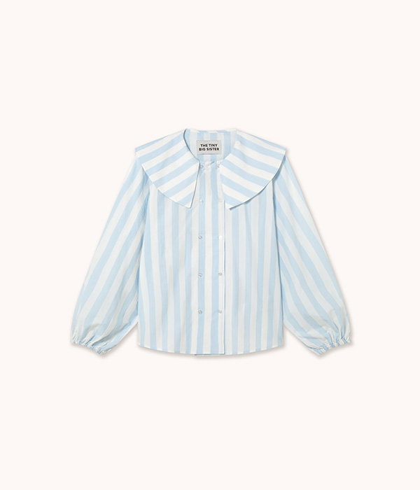 STRIPES DOUBLE BUTTONED BLOUSE