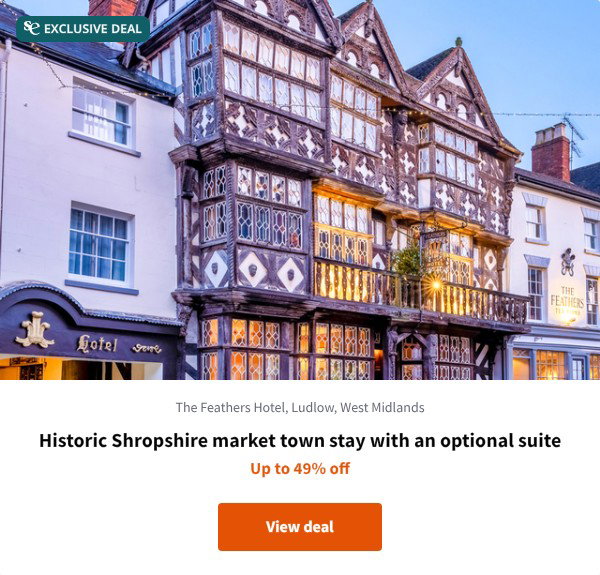 Historic Shropshire market town stay with an optional suite
