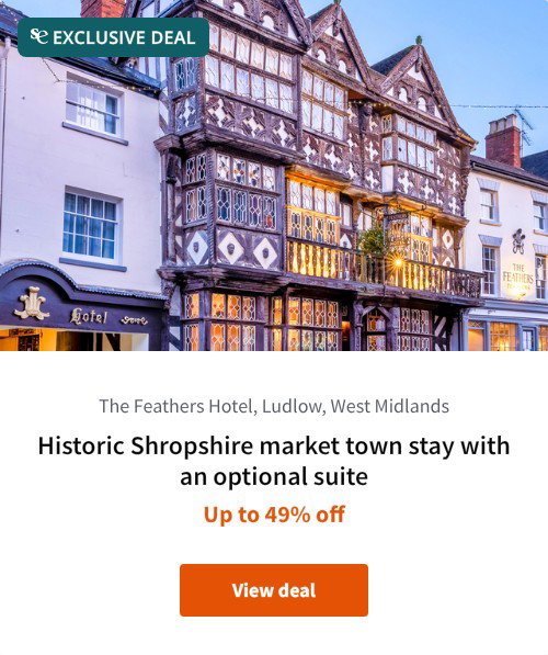 Historic Shropshire market town stay with an optional suite