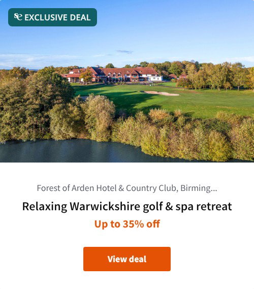 Relaxing Warwickshire golf &amp; spa retreat