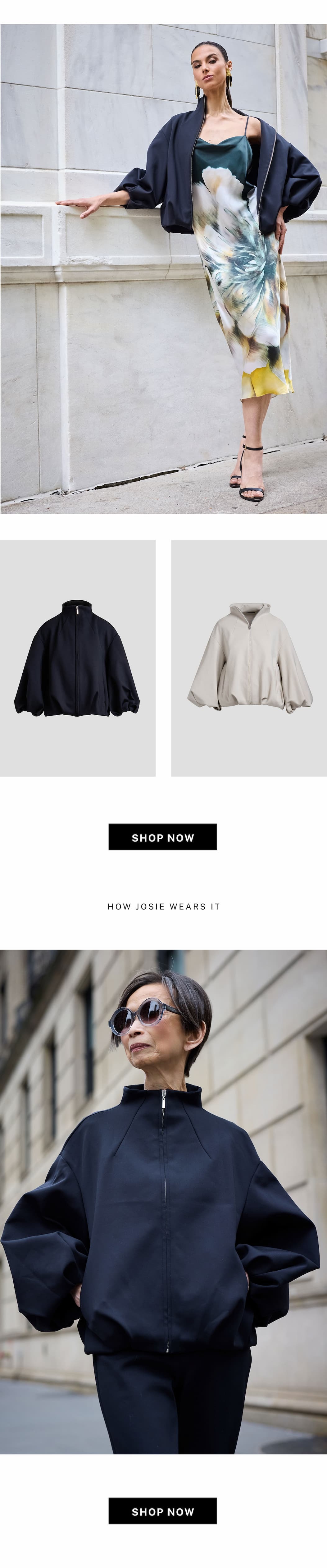 Made from luxurious Italian crepe knit.