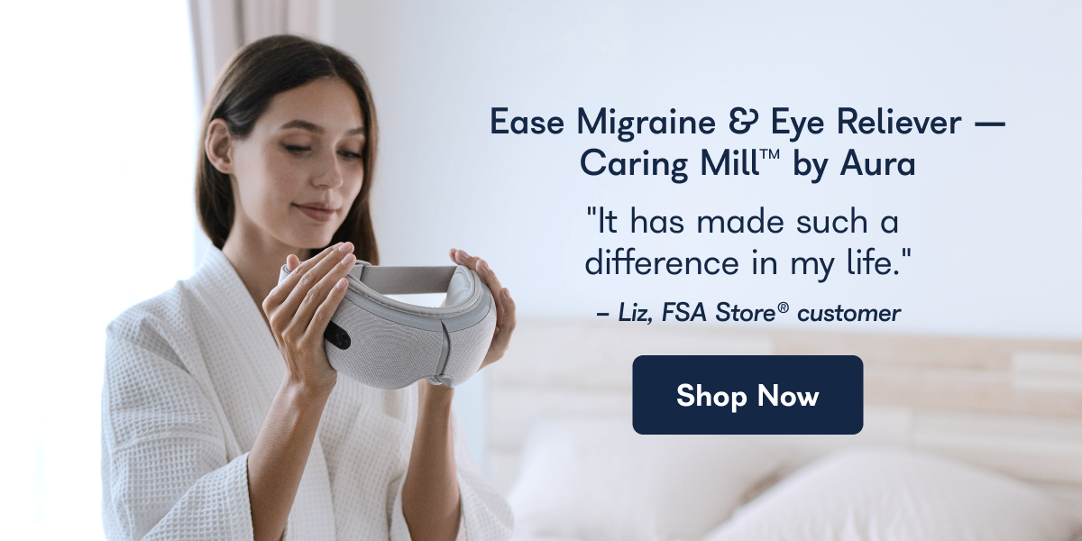 Ease Migraine and Eye Reliever - Caring Mill by Aura. 
