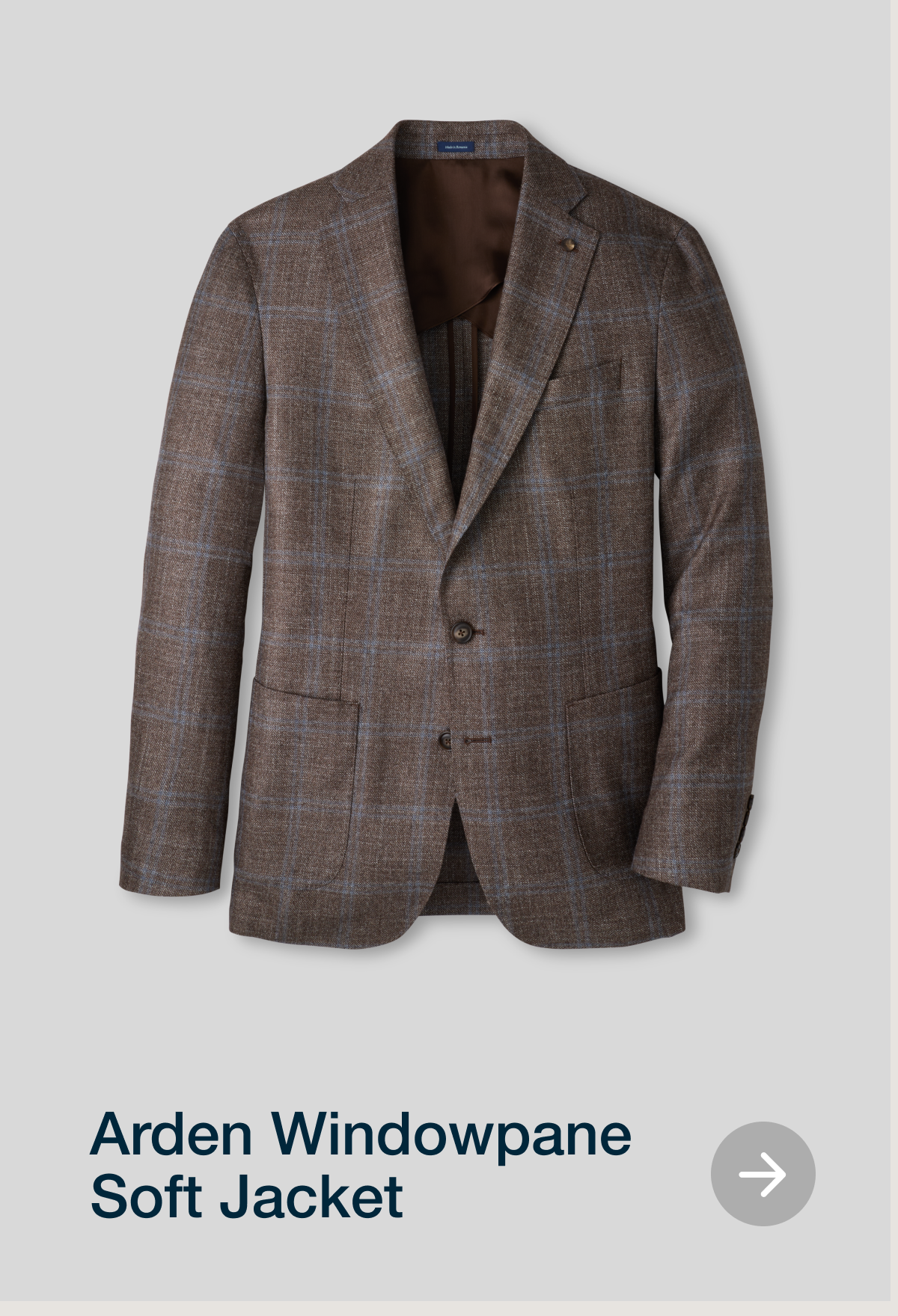 Arden Windowpane Soft Jacket