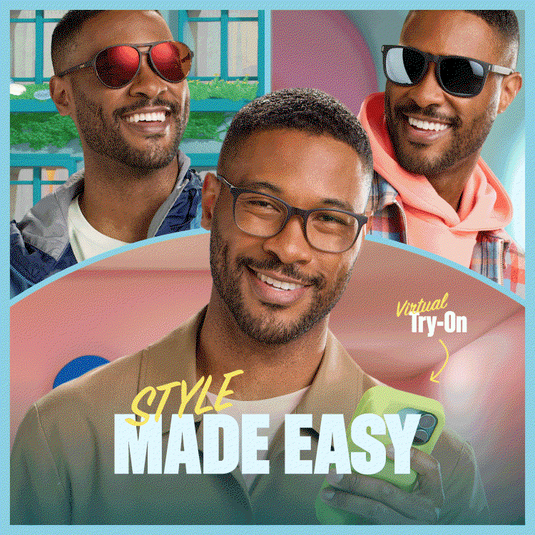 STYLE MADE EASY Virtual Try-On, Featured SKUs: 2016212, 1116321, 99115921, 2037615, 112021, 3239212