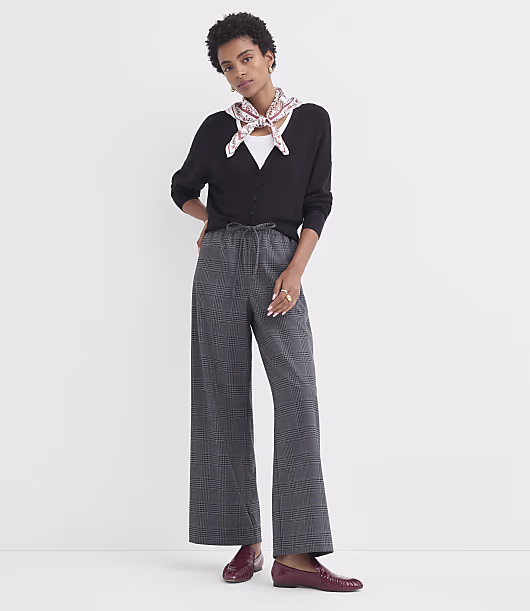Sawyer Pull On Pants in Plaid Brushed Flannel