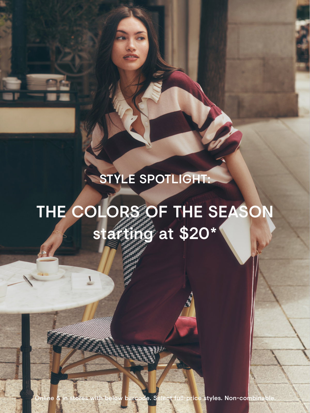 colors of the season starting at $20