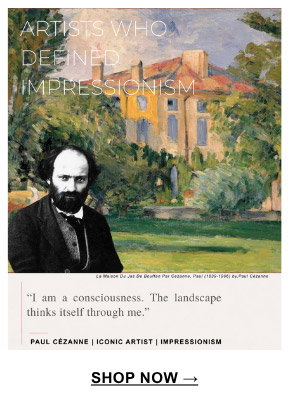"I am a consciousness. The landscape thinks itself through me." Paul Cezanne | Iconic Artist | Impressionism