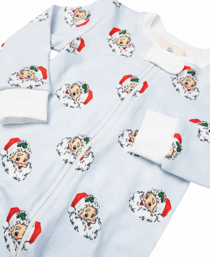 Vintage Santa Knit Pajama Set Collection