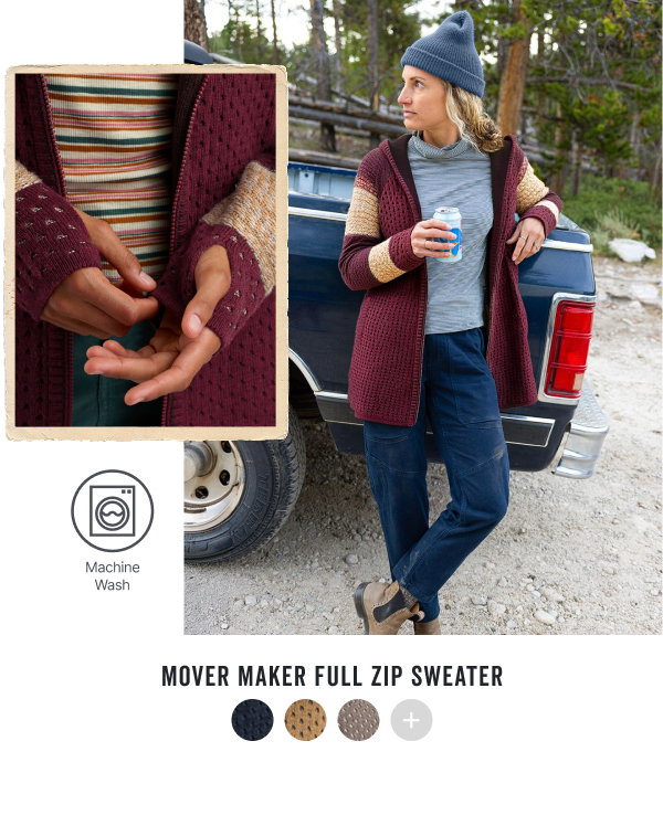 Shop the Mover Maker Full Zip Sweater