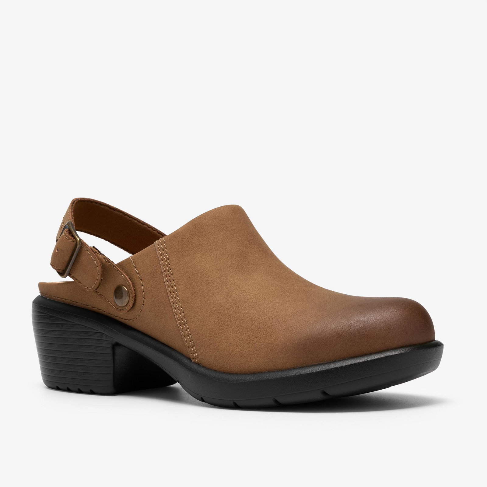 Shop Kynnzie Mule Dark Tan Leather