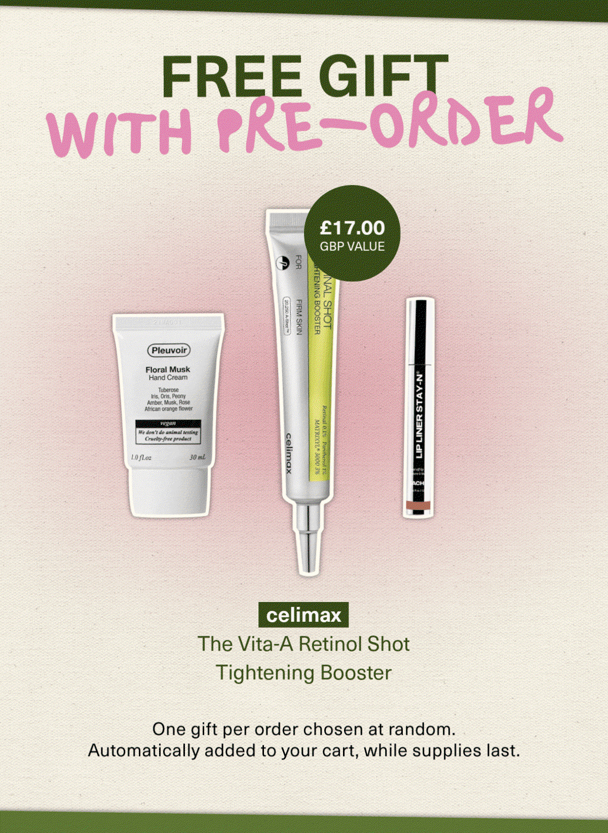 FREE GIFT WITH PRE-ORDER