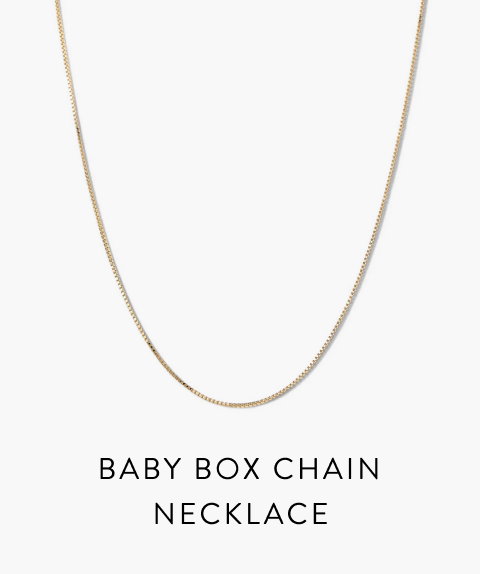 Baby Box Chain Necklace.