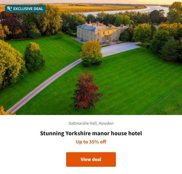Stunning Yorkshire manor house hotel