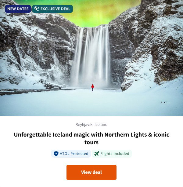 Unforgettable Iceland magic with Northern Lights & iconic tours