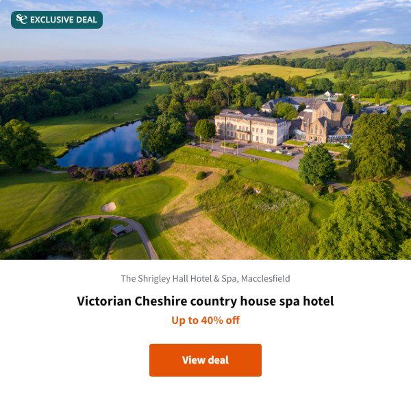 Victorian Cheshire country house spa hotel