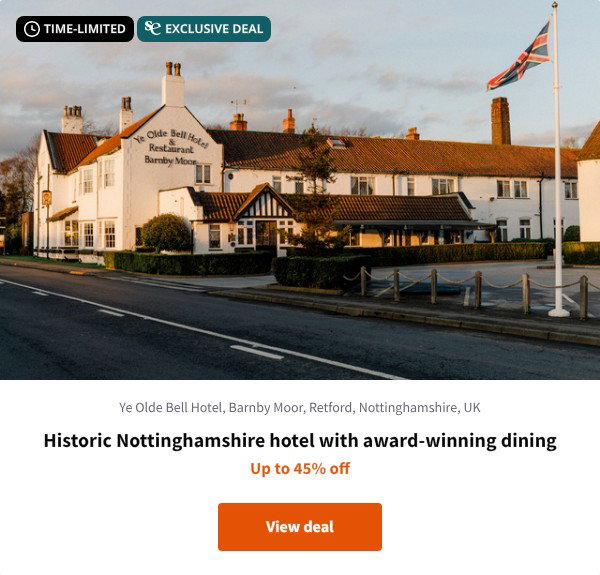 Historic Nottinghamshire hotel with award-winning dining
