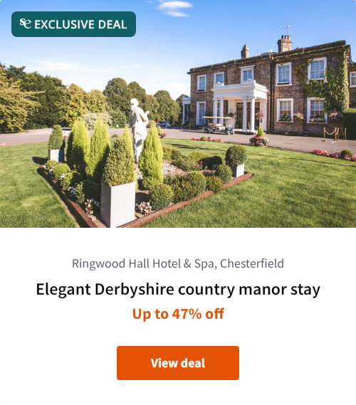 Elegant Derbyshire country manor stay