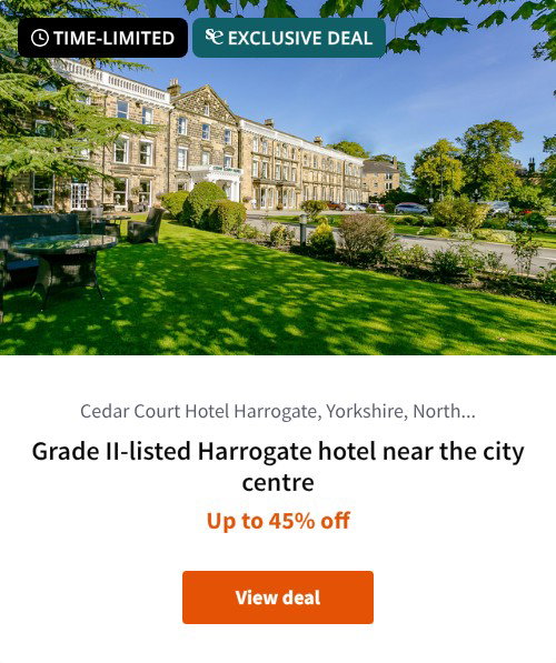 Grade II-listed Harrogate hotel near the city centre