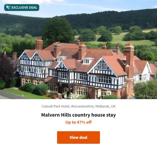 Malvern Hills country house stay