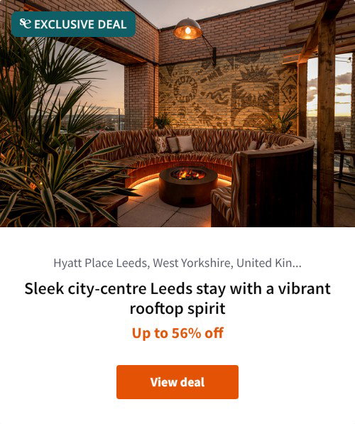 Sleek city-centre Leeds stay with a vibrant rooftop spirit