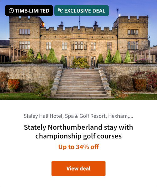 Stately Northumberland stay with championship golf courses