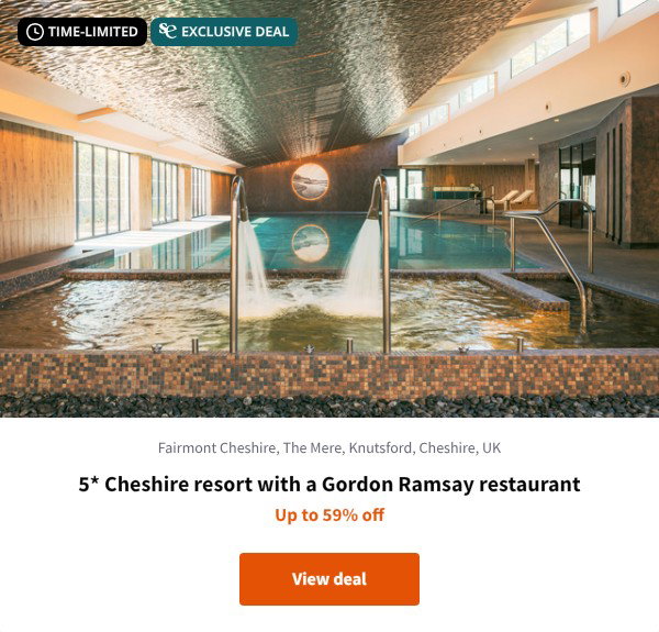 5* Cheshire resort with a Gordon Ramsay restaurant