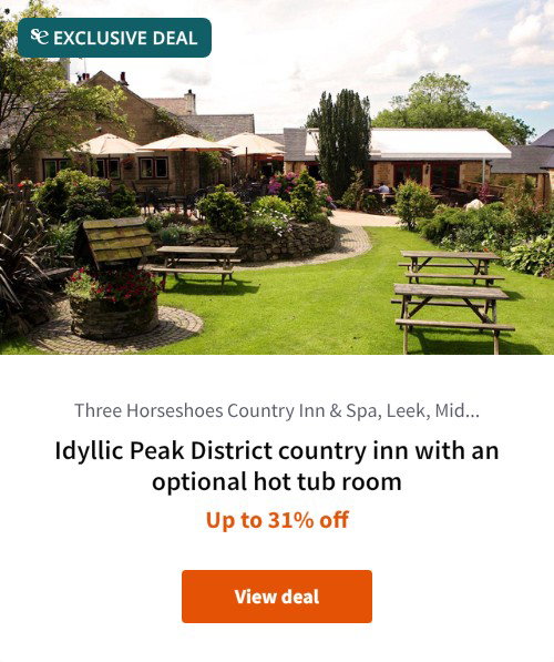 Idyllic Peak District country inn with an optional hot tub room