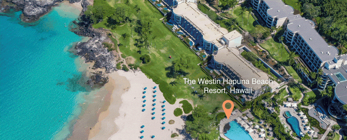 Carousel of photos showing stunning resort properties in beautiful destinations.
