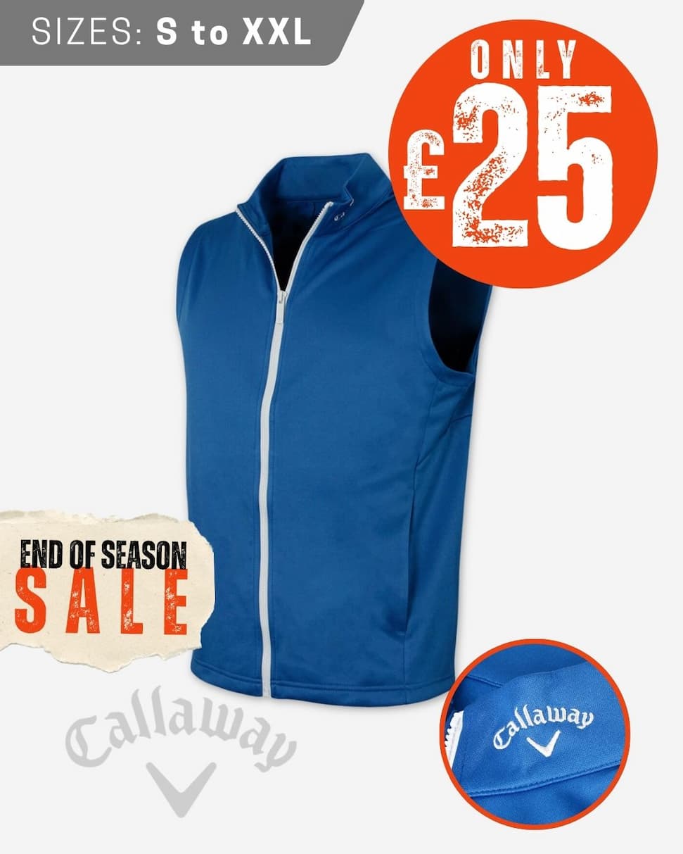 Callaway Golf Mens 2026 High Gauge Moisture Wicking Thermal Vest Gilet