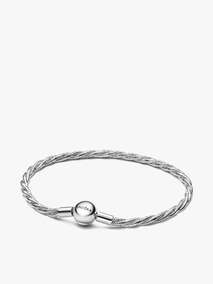 Round Pandora Clasp Twisted Snake Chain