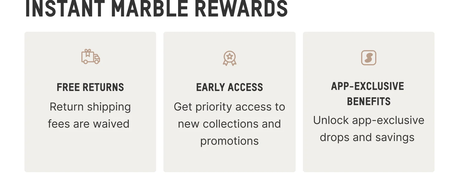 INSTANT MARBLE REWARDS