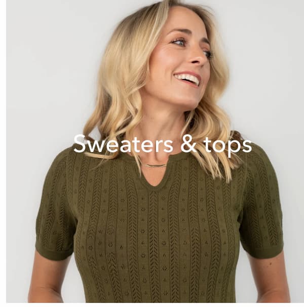 Shop Sweaters and Tops