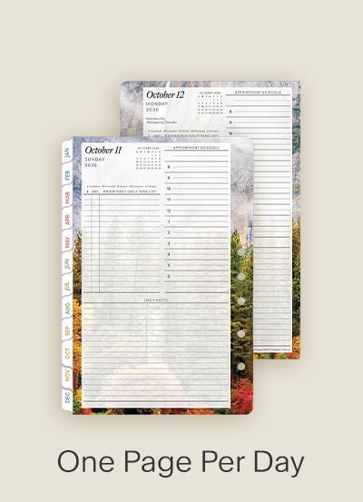 One Page Per Day. Planner.
