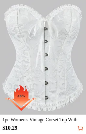 1pc Women s Vintage Corset Top...