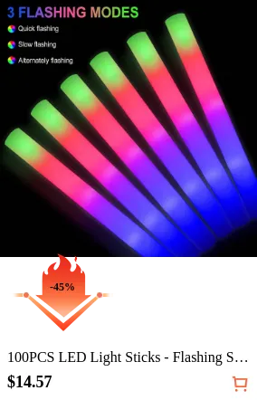 100PCS LED Light Sticks - Flashing...