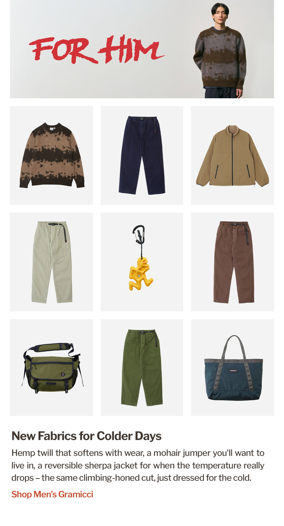 Gramicci AW26 | Men's | WildBounds