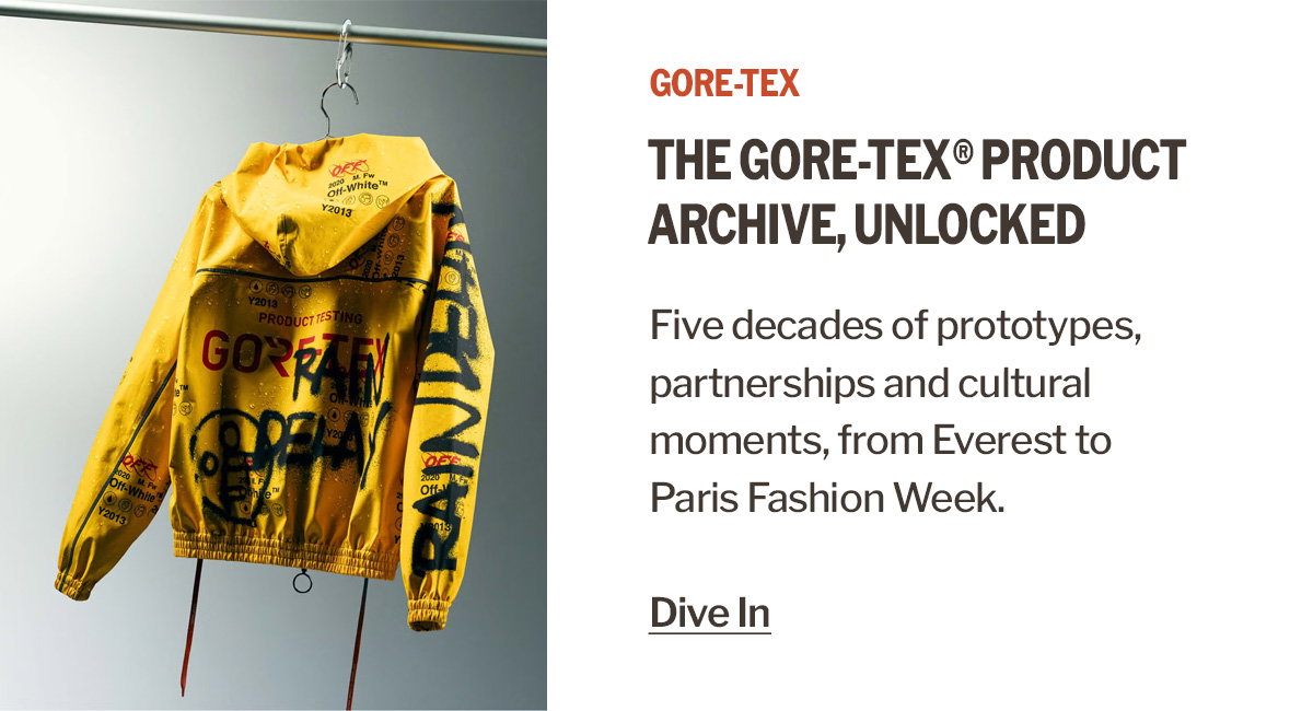 Detours | The GORE‑TEX® Product archive, unlocked | 50 years of Going Further, Together | GORE-TEX