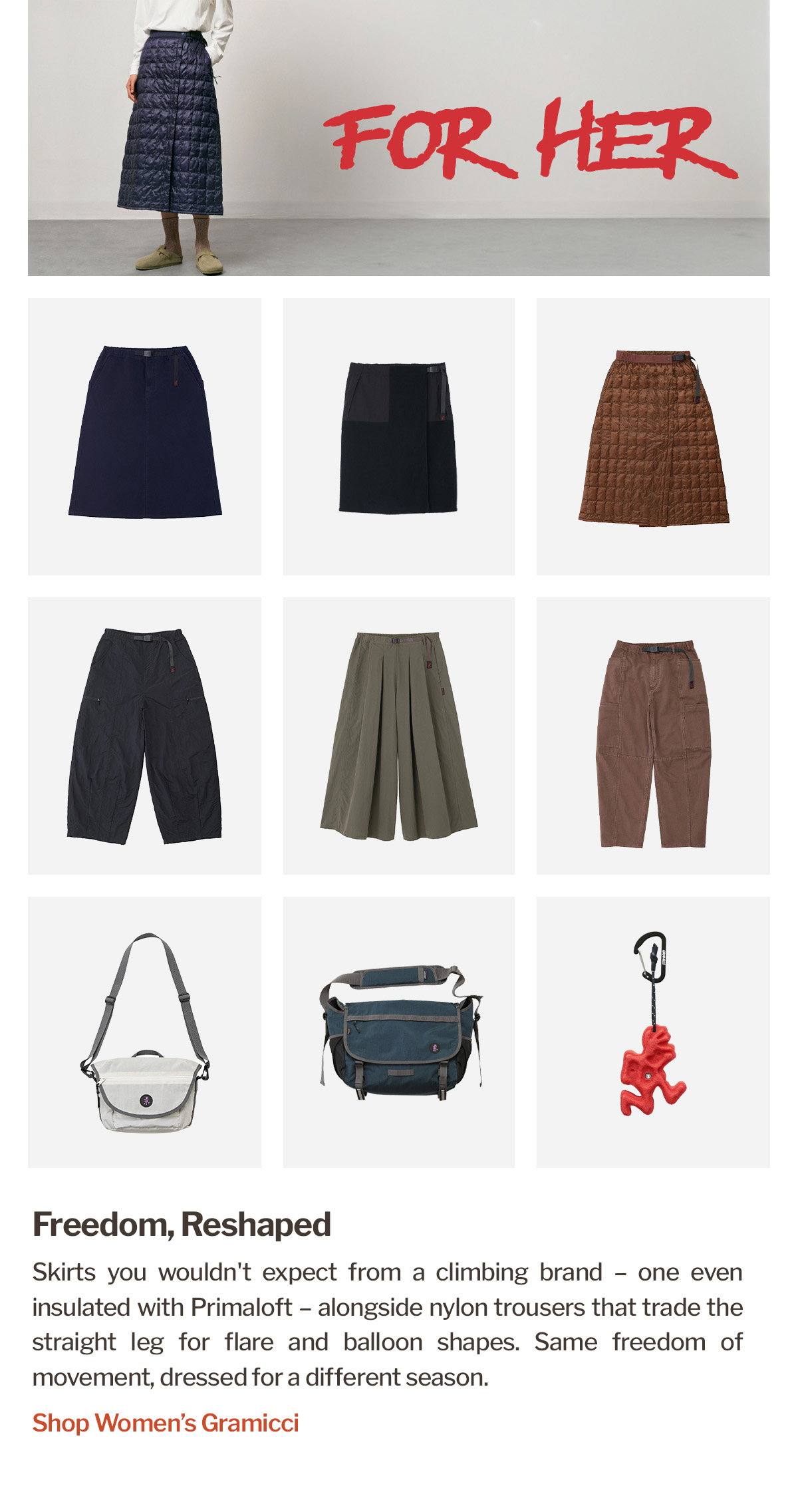 Gramicci AW26 | Women's | WildBounds