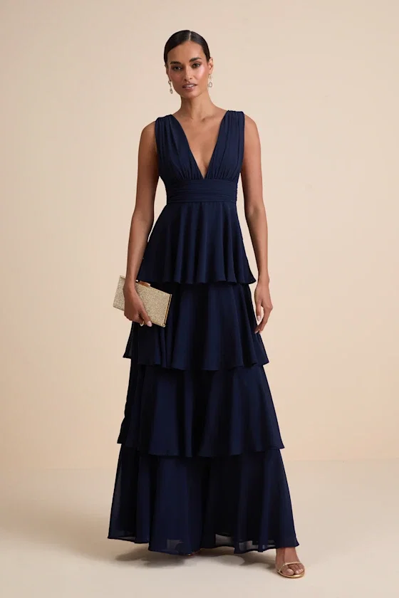 Image of The Amazing Evening Dress in Navy