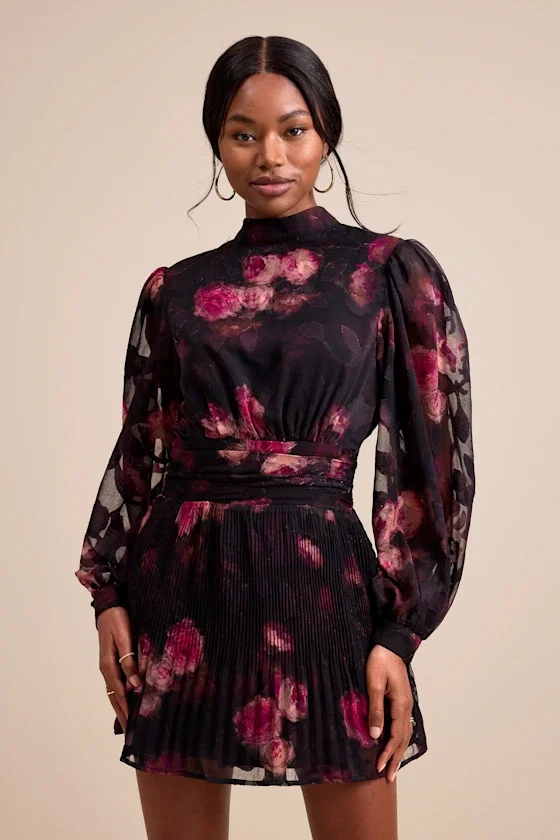 Image of The Ayveen Dress in Black