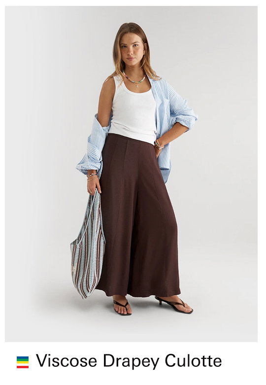 THE VISCOSE DRAPEY CULOTTE