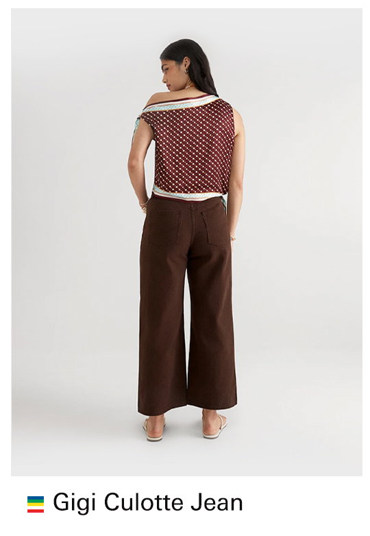 GIGI HIGH RISE CLASSIC CULOTTE JEAN