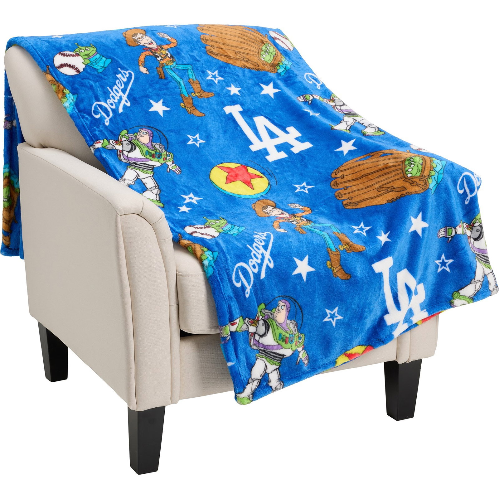 The Northwest Group MLB Dodgers Disney Toy Story Asset Cloud Throw Blanket