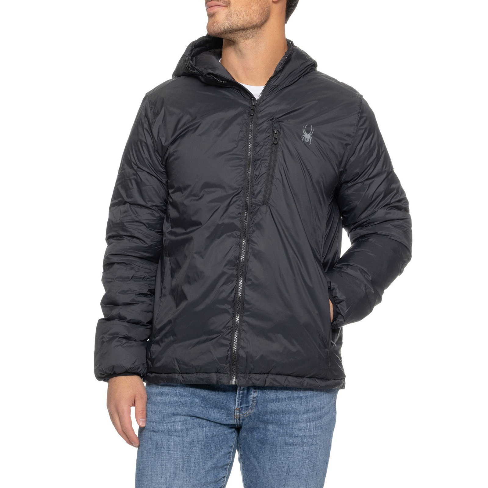 Spyder Packable Jacket for Men | Black | Size Large
