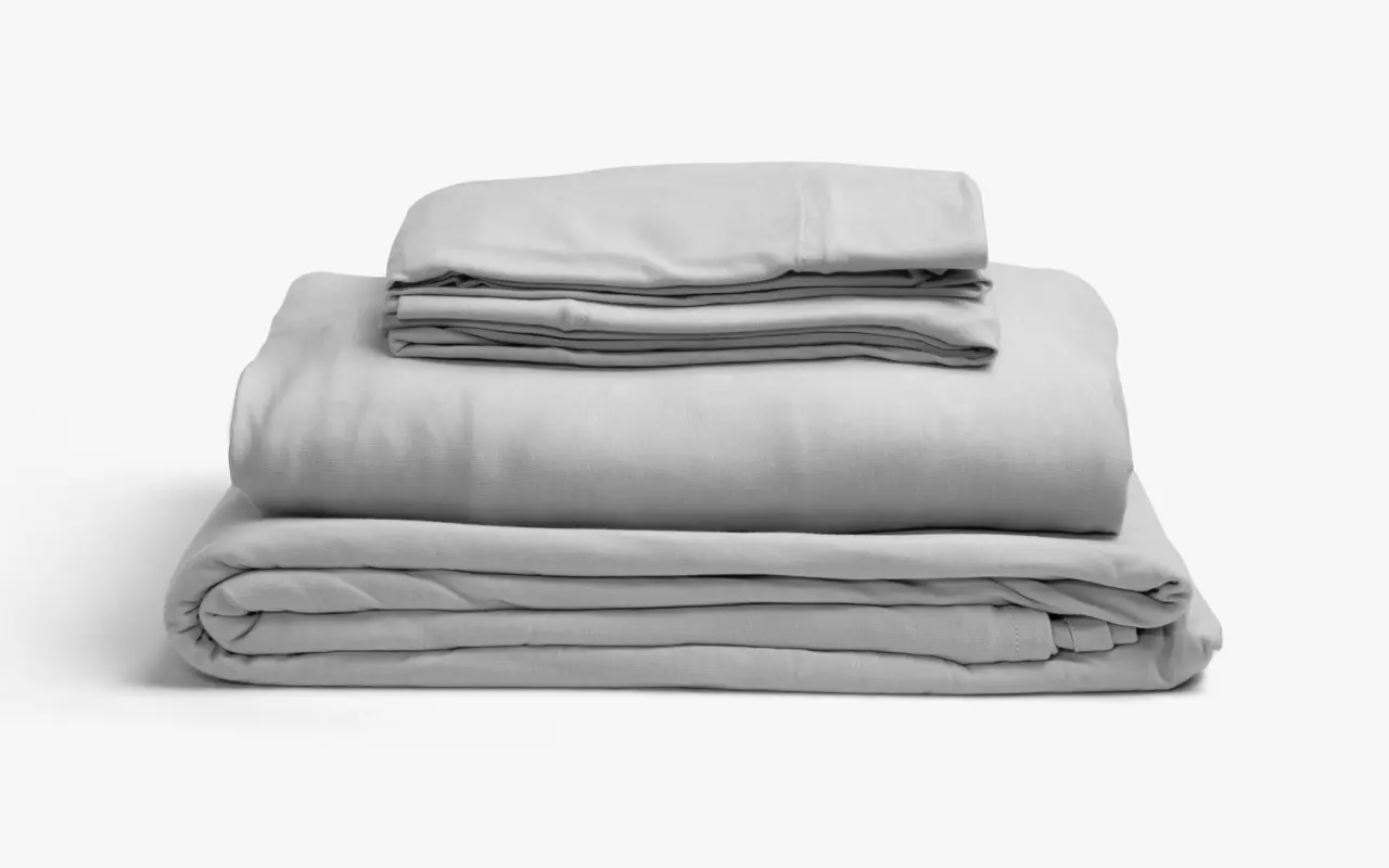 Relaxed Jersey King Gray 4 Piece Sheet Set