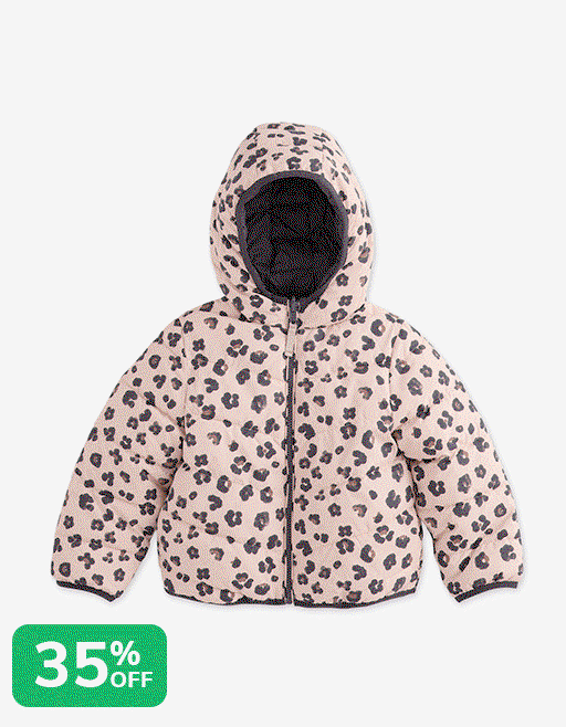35% off Reversible Lightweight Jacket for Girls - anthracite