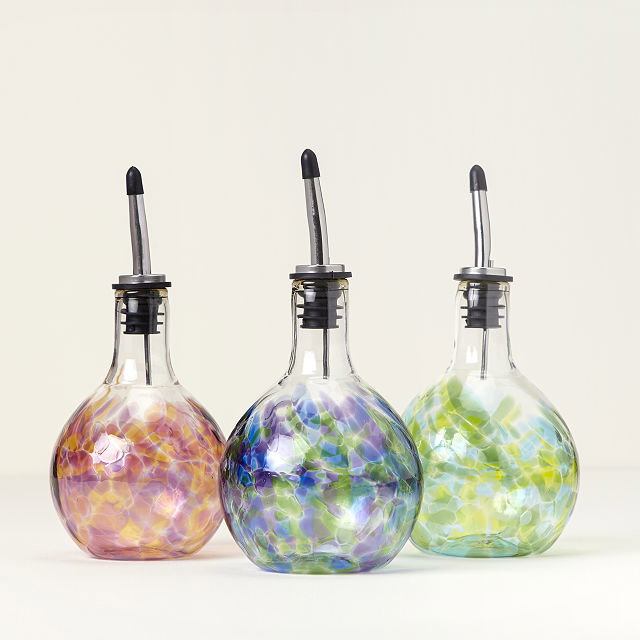 Handblown Glass Olive Oil Pourer
